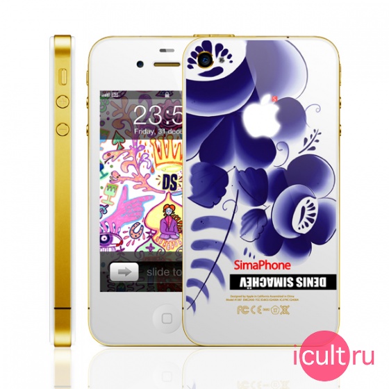 ������������ Apple iPhone 4 32�� "Simaphone" Gzhel ����� MC605