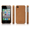 ����� SGP Case Genuine Leather Grip - Vintage Edition Brown for Apple iPhone 4 ������� SGP06836 / SGP06836S