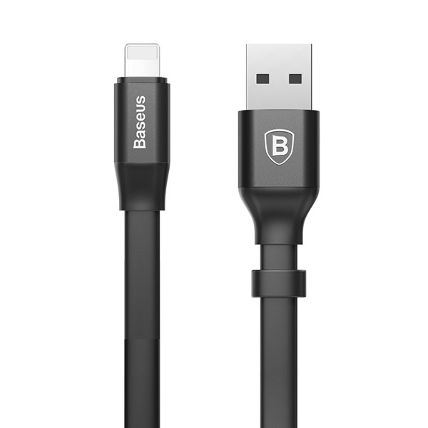  Baseus Nimble Portable USB to Lightning Cable 23 . Black  CALMBJ-B01