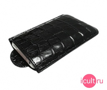   Piel Frama Pull Croco Case Black ()  iPhone 4