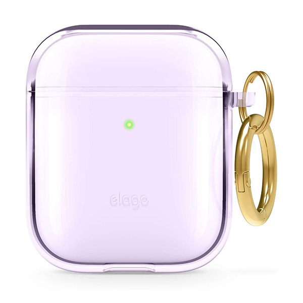  +  Elago Protective Clear Case Lavender  Apple AirPods Case  EAPCL-HANG-LV