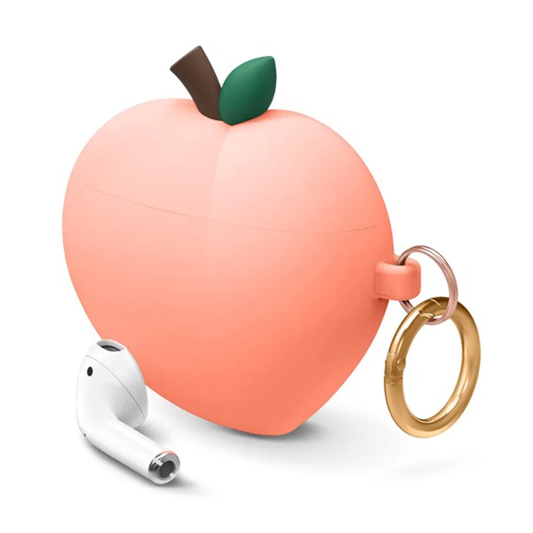   +  Elago Peach Hang Case Peach  Apple AirPods Case  EAP-PEACH-PE