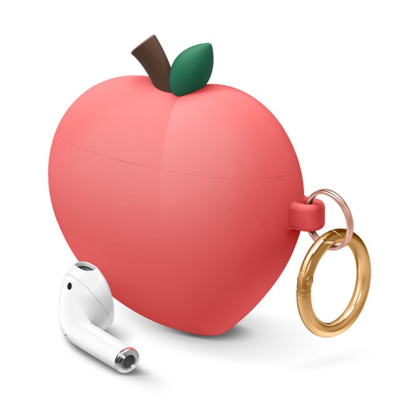   +  Elago Peach Hang Case Red  Apple AirPods Case  EAP-PEACH-RD