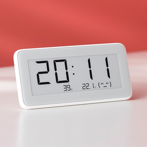  Xiaomi Mijia Temperature And Humidity Electronic Watch White  LYWSD02MMC
