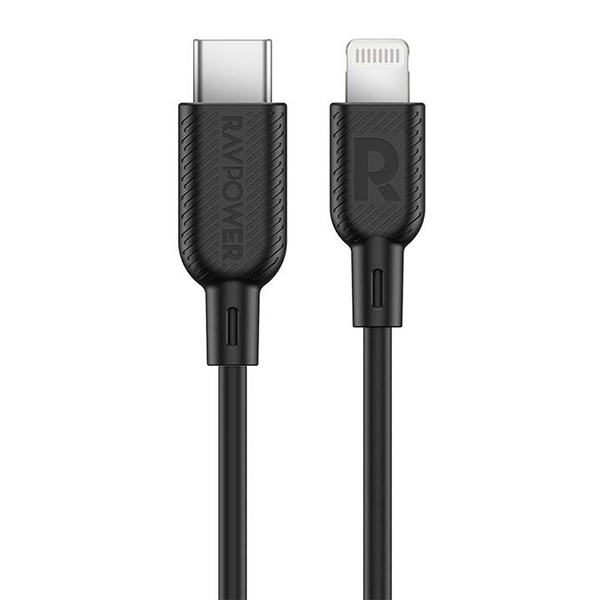  RAVPower MFi USB-C to Lightning Cable 90 . Black  RP-CB054