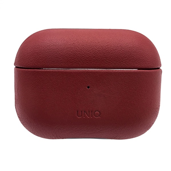   Uniq Terra Genuine Leather Snap Case Mahogany Red  Apple AirPods Pro Case  AIRPODSPRO-TERMAH