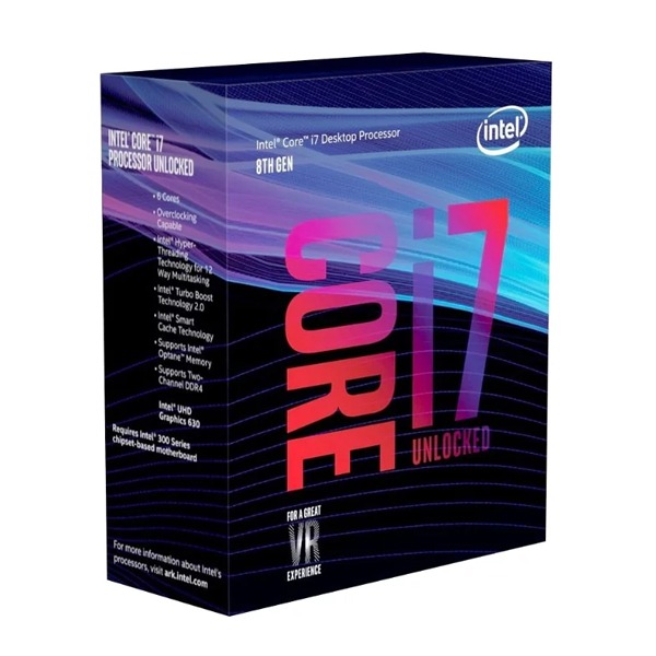  Intel Core i7-8700K Coffee Lake 6*3,7, LGA1151 v2, L3 12