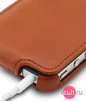  Melkco Leather Case for Apple iPhone 4 - Jacka Type (Vintage Brown)
