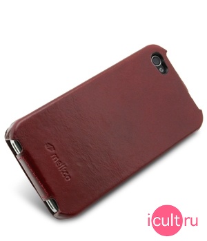  Melkco Leather Case for Apple iPhone 4 - Jacka Type (Vintage Red)