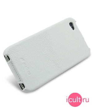  Melkco Leather Case for Apple iPhone 4 - Jacka Type (White LC)