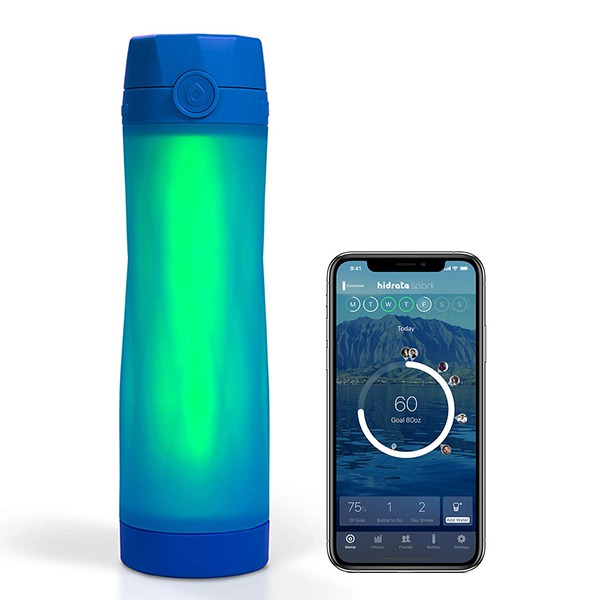   HidrateSpark 3 Smart Water Bottle 592 . Royal Blue  iOS/Android  