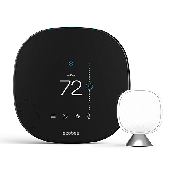   Ecobee SmartThermostat with Voice Control Black  EB-STATE5-01