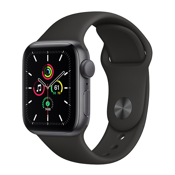 - Apple Watch SE GPS 40mm Aluminum Case with Sport Band Space Gray/Black  / MYDP2