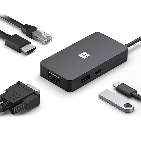 USB-C  Microsoft Surface USB-C Travel Hub for Business 1USB/1USB-C/1Ethernet/ 1VGA/1HDMI 4K 60Hz Black  SWV-00010