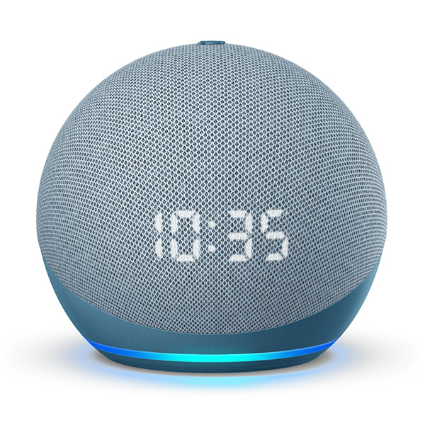   Amazon Echo Dot 4th Gen with Clock Twilight Blue 
