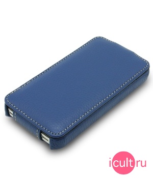  Melkco Leather Case for Apple iPhone 4 - Jacka Type (Dark Blue LC) 