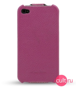  Melkco Leather Case for Apple iPhone 4 - Jacka Type ((Purple LC) 