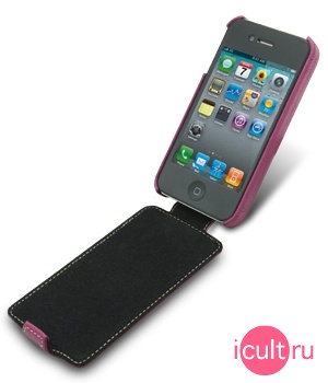  Melkco Leather Case for Apple iPhone 4 - Jacka Type (Purple LC) 