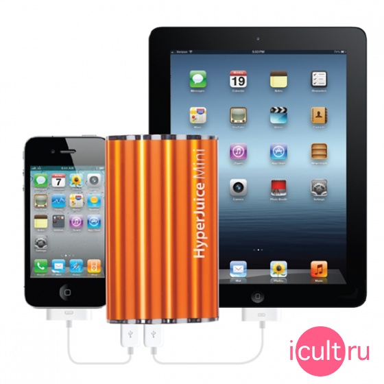 ����������� ����������� HyperMac HyperJuice Mini Orange ��������� HJ72-ORANGE