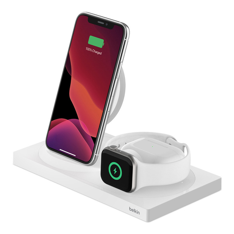    Belkin BOOST CHARGE 3-in-1 Wireless Charger Special Edition 7.5W White  WIZ004vfWH-APL