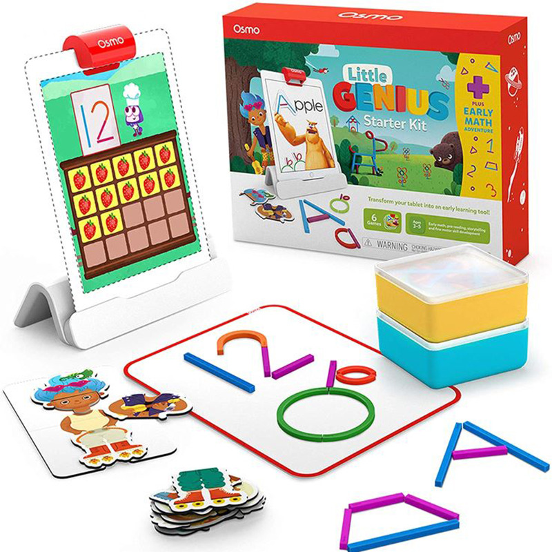   Osmo Little Genius Starter Kit + Early Math Adventure  iPad 901-00032, 6  