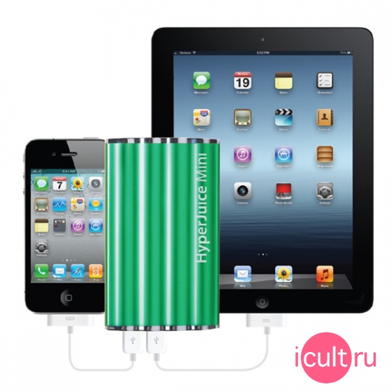 ����������� ����������� HyperMac HyperJuice Mini Green ������� HJ72-GREEN
