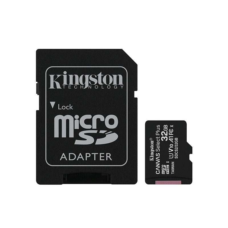   Kingston CANVAS Select Plus 32GB MicroSDHC Class 10/UHS-I/U3/V30/A1/100/ SDCS2/32GB