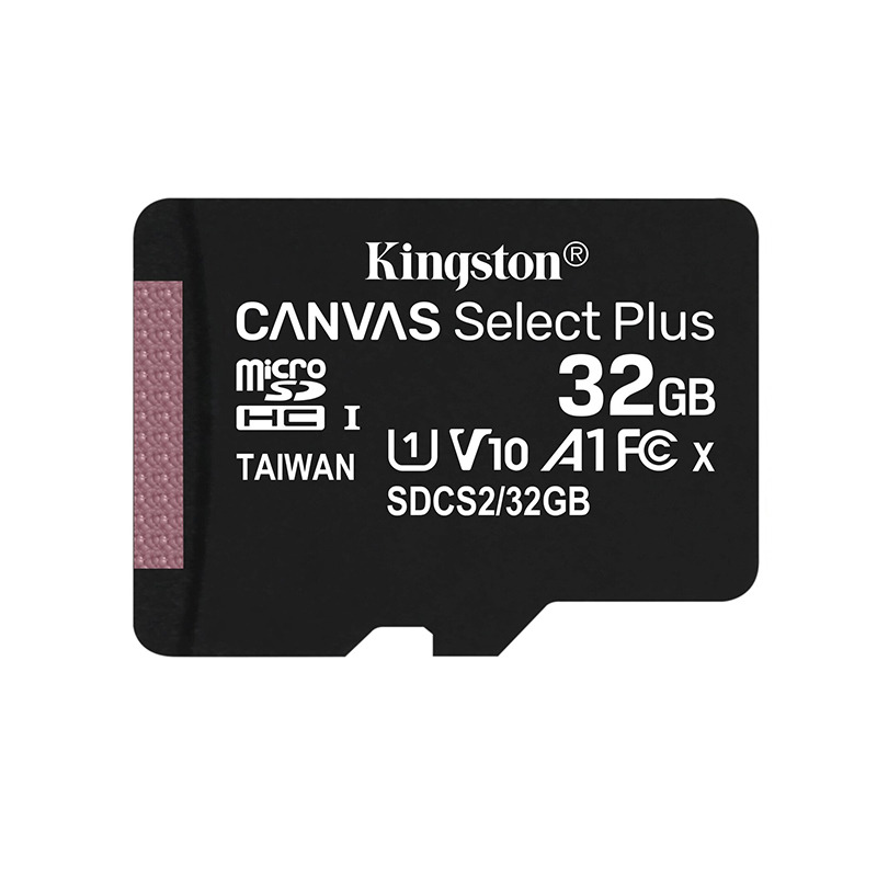   Kingston CANVAS Select Plus 32GB MicroSDHC Class 10/UHS-I/U1/V10/A1/100/ SDCS2/32GBSP