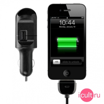 ������������� �������� ���������� ��� iPod/iPhone/iPad Belkin Auto Charger F8Z634cw