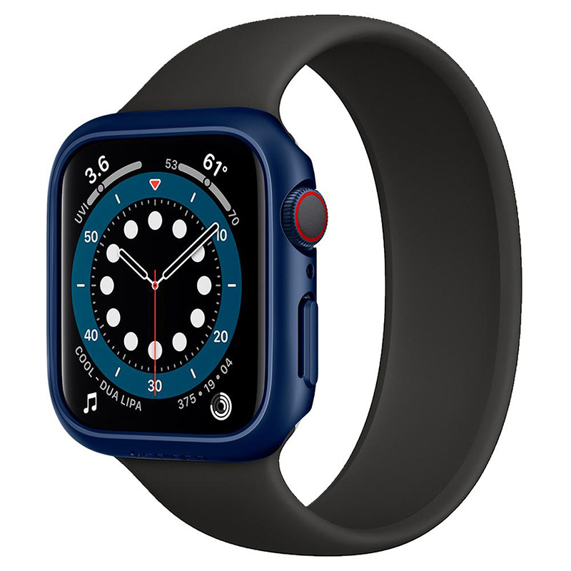  Spigen Thin Fit Metallic Blue  Apple Watch Series 4/5/6/SE 44   ACS02223