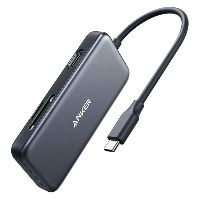 USB-C  Anker Premium 5-in-1 USB-C Adapter SD/Micro SD 2USB/1HDMI 4K 60Hz   A83340A1 / A8334HA1
