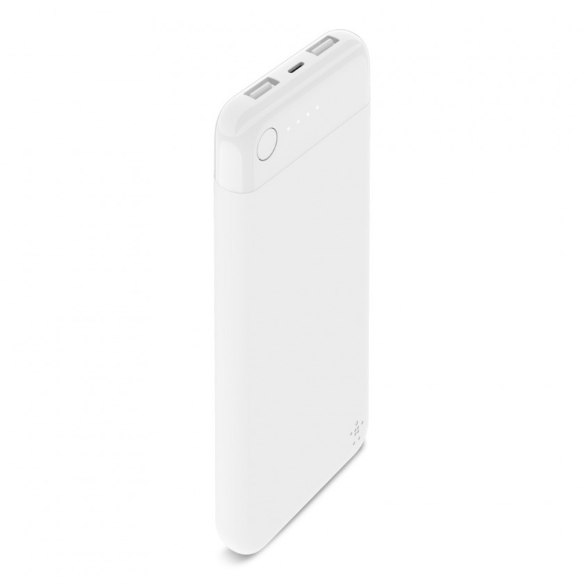   Belkin BOOST CHARGE Power Bank 10K with Lightning Connector 12W 2USB/1Lighting 10000mAh White  F7U046btWHT