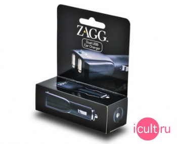 Автомобильное зарядное устройство ZAGG Dual USB Car Charger Автомобильное зарядное устройство ZAGG Dual USB Car Charger