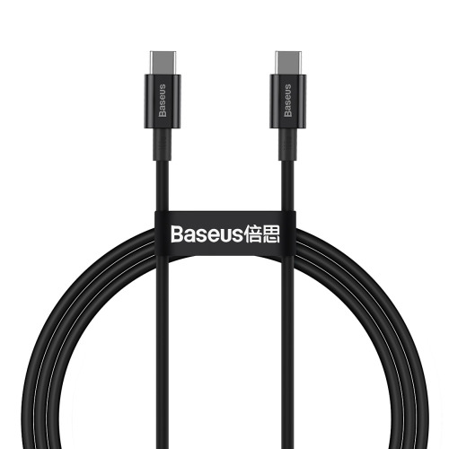  Baseus Superior Series Fast Charging Data Cable 100W Type-C to Type-C 1  Black CATYS-B01