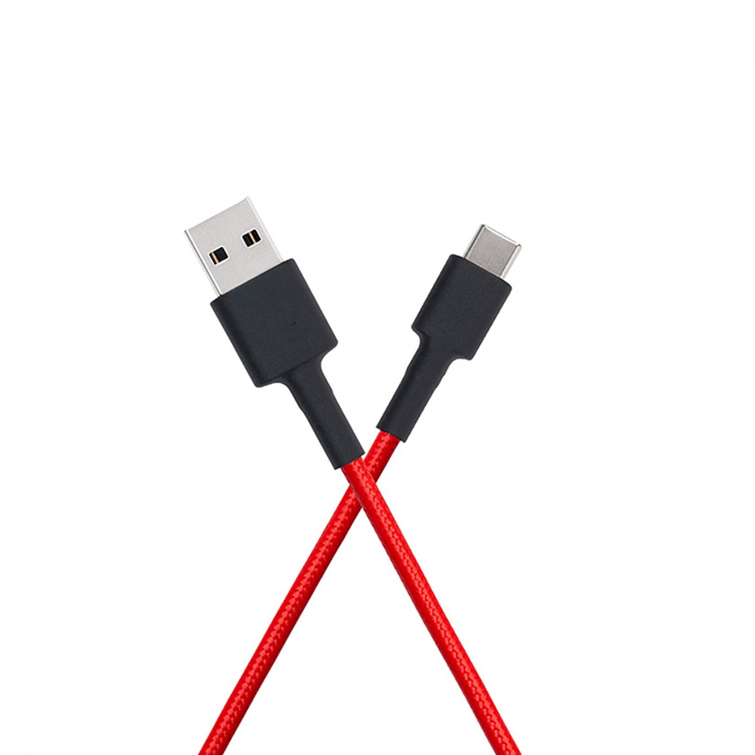   Xiaomi Mi Braided Cable Red USB-C to USB 100 .  SJV4110GL / SJX10ZM