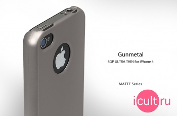  SGP iPhone 4 Case Ultra Thin Matte Series Gunmetal   