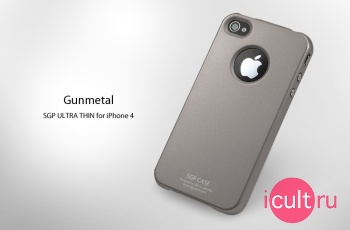  SGP iPhone 4 Case Ultra Thin Matte Series Gunmetal   