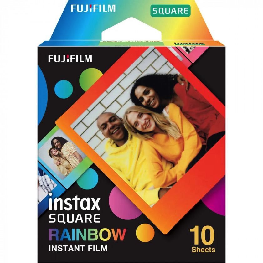  Fujifilm Instax Square Rainbow Film WW 1 10 .  Fujifilm SQUARE SQ6/SQ10/SQ20/Instax Share SP-3