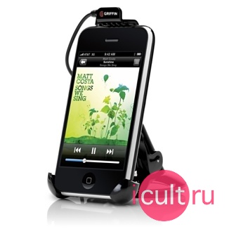 Автомобильный держатель с микрофоном для iPod и iPhone Griffin WindowSeat HandsFree Автомобильный держатель с микрофоном для iPod и iPhone Griffin WindowSeat HandsFree