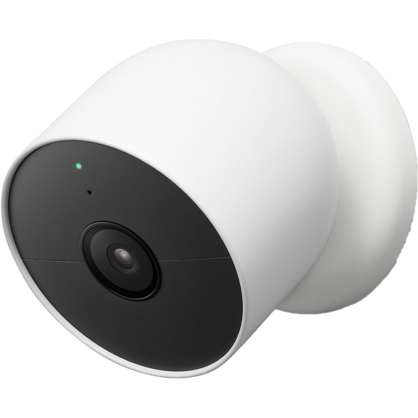 Wi-Fi   Google Nest Cam outdoor or indoor battery White  GA01317