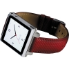 ������� �� ���� ��� iPod Nano 6G HEX Vision Leather Watch Band Red �������