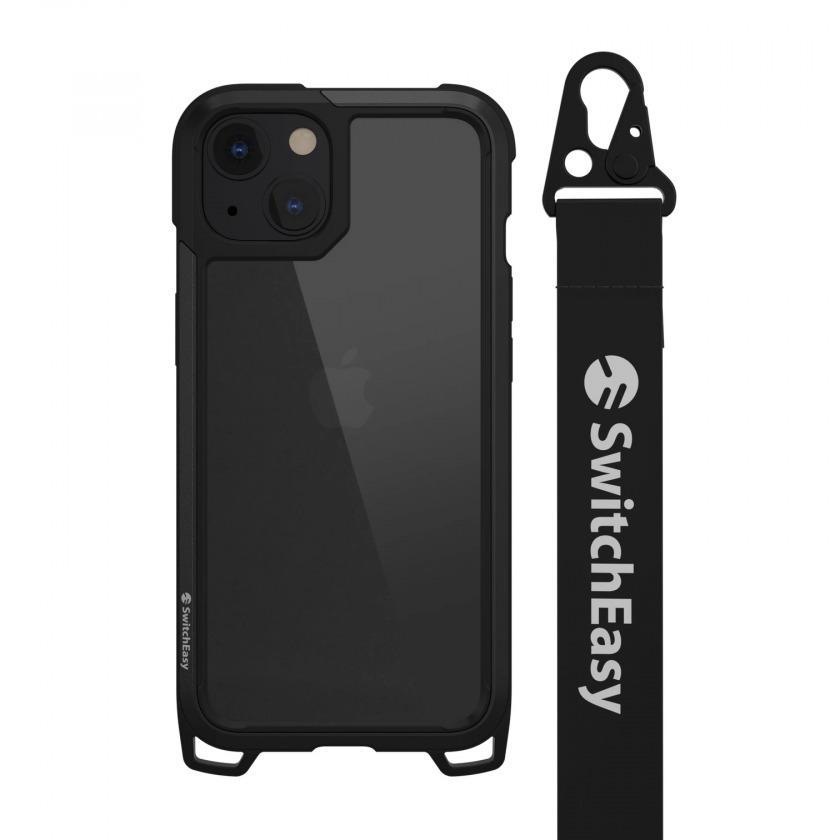  SwitchEasy Odyssey 3-in-1 Lanyard Shockproof Case Classic Black  iPhone 13  GS-103-208-114-190
