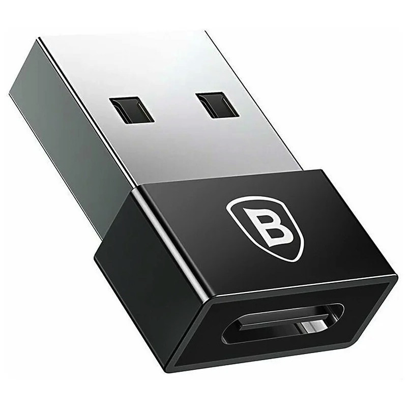  Baseus USB to USB-C Adapter Black  CATJQ-A01