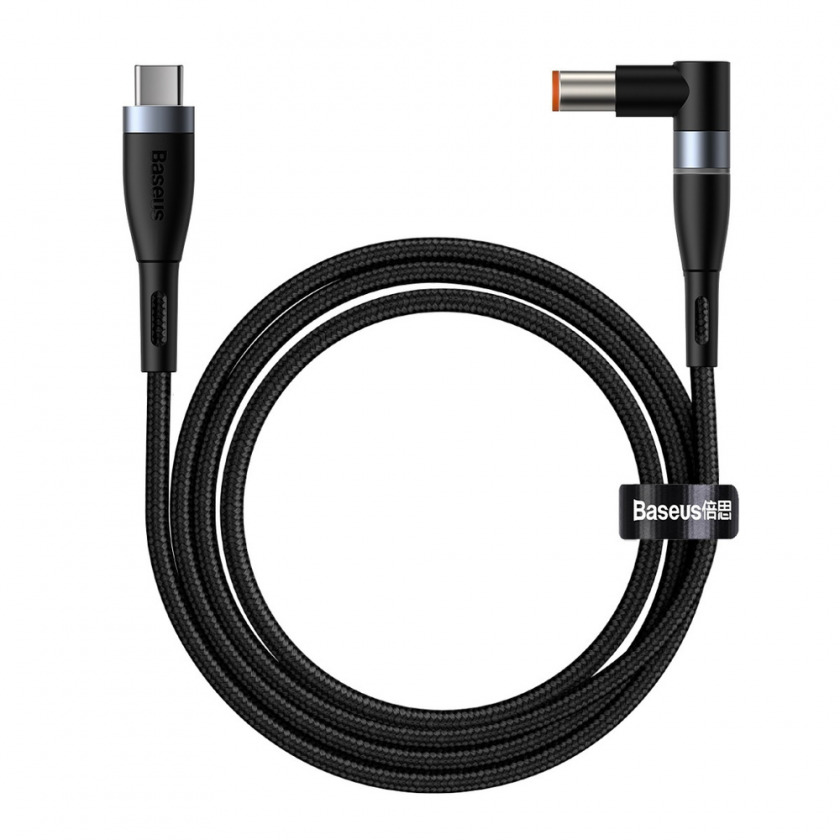  Baseus Zinc Magnetic Series Lenovo Laptop Charging Cable Type-C to DC Round Port (7.9*5.5mm) 100W 2m black  CATXC-Y01