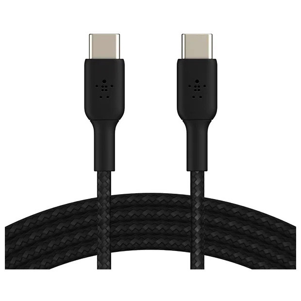  Belkin BOOST CHARGE Braided USB-C to USB-C Cable 1  Black  CAB004bt1mBK