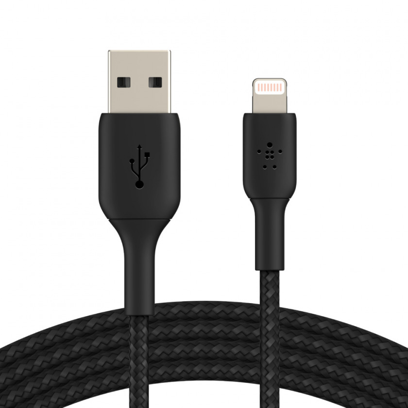  Belkin BOOST CHARGE Braided USB-A to USB-C Cable 1  Black  CAB002bt1MBLK