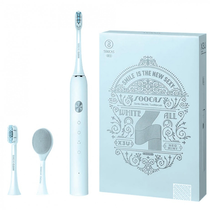    Xiaomi Soocas X3U Set Sonic Electric Toothbrush Smile Is The New Sexy Green Mint  
