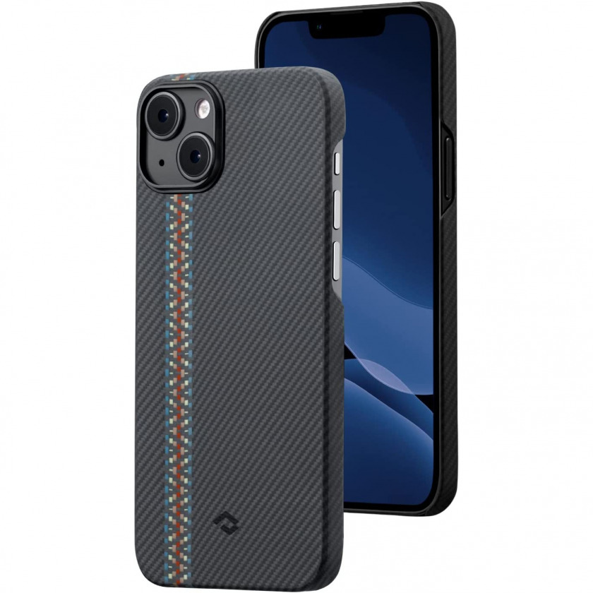  Pitaka Slim Fit Magnetic Fusion Weaving MagEZ Case 3 600D Aramid Fiber Rhapsody Twill  iPhone 14 Plus /- 