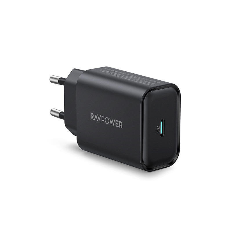  RAVPower 25W USB-C Wall Charger White Black  RP-PC156