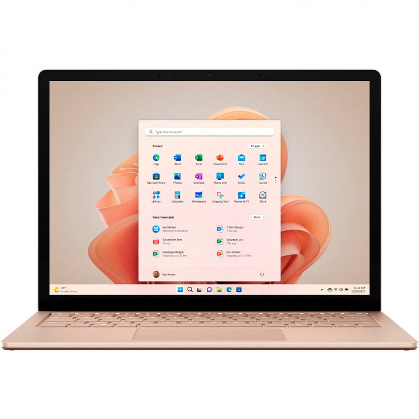  Microsoft Surface Laptop 5 13.5&quot; Touch Screen (Intel Core i7 12th Gen Evo Platform) 16GB/512GB SSD Sandstone Metal  RBG-00062